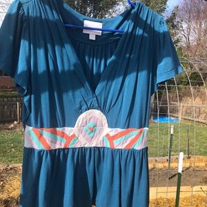 Anthropologie blue top. Size L.